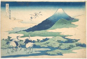 Het landhuis Umezawa in de provincie Sagami (Sōshū Umezawa zai), uit de serie „Zesendertig gezichten op de berg Fuji“ (Fugaku sanjūrokkei) door Katsushika Hokusai