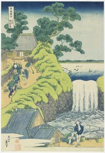 Waterval bij Aoigaoka in Edo, c. 1833