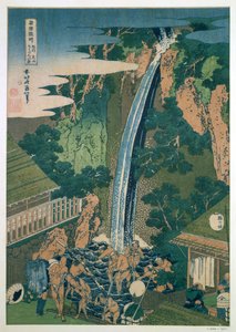 Waterval van Roben, Oyama, Japan, 1827