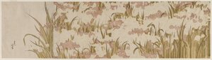 Witte en Paarse Irissen door Katsushika Hokusai