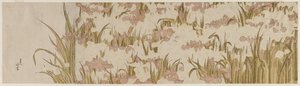 Witte en Paarse Irissen door Katsushika Hokusai