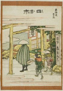 Yokkaichi, uit de serie "Drieënvijftig stopplaatsen van de Tokaido (Tokaido gojusan tsugi)".