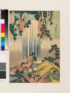 Yoro-waterval in de provincie Mino (kopie) door Katsushika Hokusai
