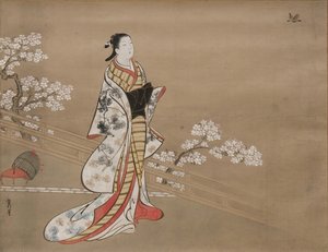 Parodie op Murasaki, uit Lavender Wakamurasaki, hoofdstuk 5 van het Verhaal van Genji