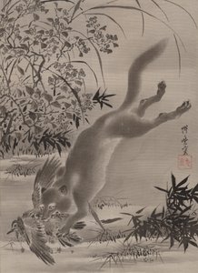 Vos vangt vogel, ca. 1887