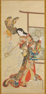 Jigoku Dayu door Kawanabe Kyosai