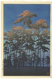 Hikawa Park in Omiya door Kawase Hasui
