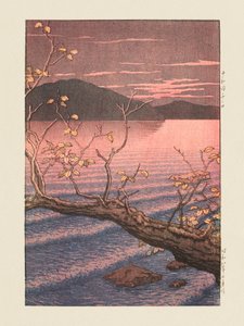 Towadako Noguchi (Towada-meer, Aomori) (1932) door Kawase Hasui