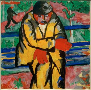 Op de boulevard, 1910 door Kazimir Severinovich Malevich