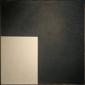 Zwart en Wit. Suprematistische compositie door Kazimir Severinovich Malevich