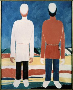 Twee mannelijke figuren
