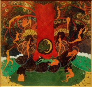 Levensboom en Dryaden door Kazimir Severinovich Malevich