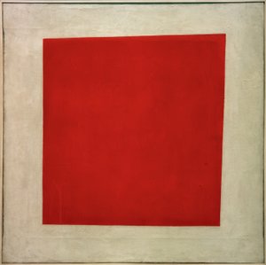 Rood vierkant, 1915 door Kazimir Severinovich Malevich