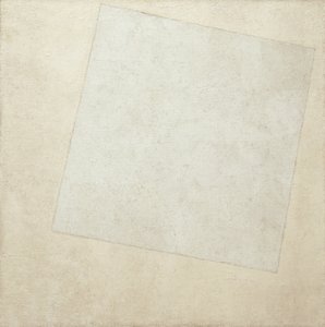 Suprematistische compositie: Wit op wit