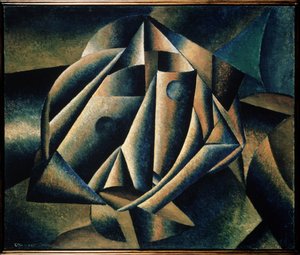 Hoofd van een plattelandsmeisje door Kazimir Severinovich Malevich