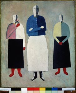 Drie vrouwen door Kazimir Severinovich Malevich