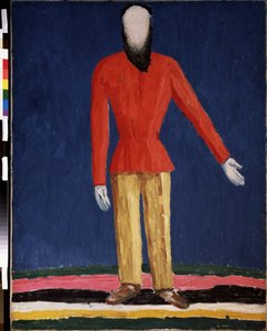 Een boer door Kazimir Severinovich Malevich