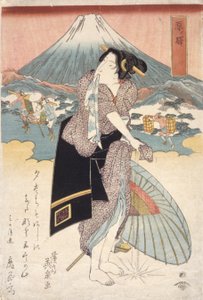 Station Hara (Hara No Eki) door Keisai (1790 1848) Eisen