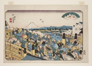 Opklarend Weer bij Nihonbashi (Nihonbashi no seiran)
