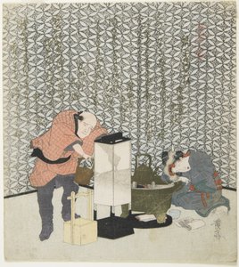 Gelukkige ratten, 1828 door Keisai Eisen