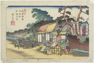 No.6: Kamo-heiligdom bij Ageo Station, 1830-1844 door Keisai Eisen