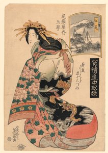 Eijiri, uit de serie "De reis van de hoogste geisha" door Keisei Eisen