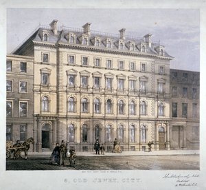 No 8 Old Jewry, City of London, ca. 1865 door Kell Brothers