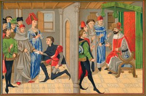 Scène uit het verhaal van Renaud De Montauban, 15e eeuw, 1849 door Kellerhoven