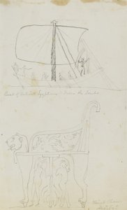 Boot van oude Egyptenaren uit de graven/Koningsstoel door Kellogg, Miner Kilbourne