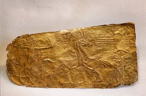 Gouden paneel uit het graf van Toetanchamon, Nieuwe Koninkrijk door Kenneth Garrett