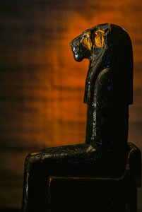 Leeuwin Godin standbeeld, Amenhotep II; Leeuwin Godin; KV 35; Hout, 2009 (foto)