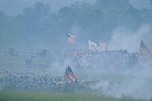 Manassas Battle heropvoering, Burgeroorlog, 2004 door Kenneth Garrett