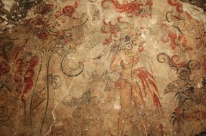 Maya; Maya Muurschilderingen; San Bartolo; Guatemala; Dr. Bill Saturno