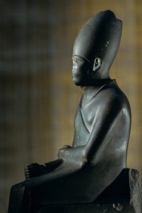 Beeld van Khasekhem, Hierakonpolis, 2e Dynastie Farao, Egypte door Kenneth Garrett