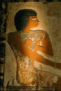 Graf van Nefer; Egypte; Archeologie; Oude Rijk; Saqqara door Kenneth Garrett