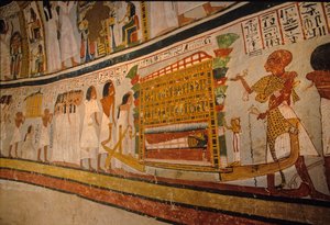 Graf van Roy; begrafenisstoet, 18e dynastie. Vallei der Edelen; Thebe; Egypte; Nieuwe Rijk
