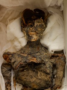 18e Dynastie; Nieuwe Koninkrijk; Egypte; Het Egyptisch Museum; Caïro; Mummie; Vallei der Koningen, 2009 (foto) door Kenneth Garrett