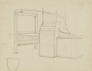 (Rotunda van het Capitool van de staat Iowa) (Fabrikanten, studie voor panel) door Kenyon Cox