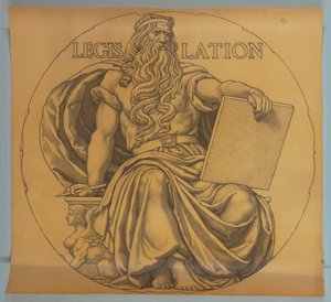 Wetgeving, Cartoon voor Mozaïek in Wisconsin State Capitol Rotunda