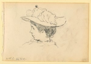 Portret van Louise King Cox door Kenyon Cox