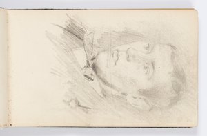 Schetsboekpagina: Portret van Jonge Man door Kenyon Cox