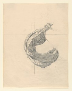 Studie voor "Handel," "Voorbijgaande Handel Brengt Hulde aan de Haven van Cleveland," Verenigde Staten Douanehuis, Cleveland, OH