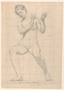 Studie voor "Wiskunde," "De Wetenschappen," Library of Congress, Washington D.C. door Kenyon Cox