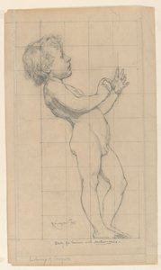 Studie voor "Wiskunde," "De Wetenschappen," Library of Congress, Washington D.C.