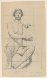 Studie voor "De Staat," "De Heerschappij van de Wet," Appellate Division Court House, New York, NY