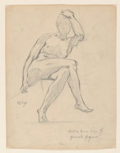 Studie van een vrouwelijke figuur