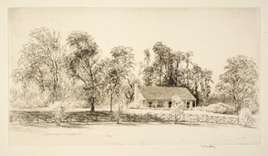 Huisje op een lang eiland