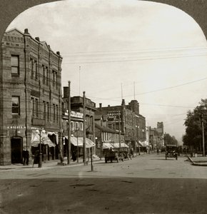Grafton Street, Charlottetown, Prins Edwardeiland, Canada door Keystone View Company