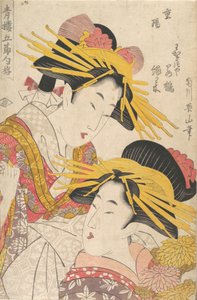 Album van Prenten door Kikugawa Eizan, Utagawa Kunisada, en Utagawa Kunimaru, 19e eeuw door Kikugawa Eizan
