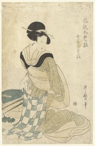 Huishoudelijke charme door Kitagawa Utamaro (attributed to)